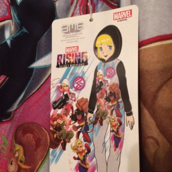 Marvel Other - Marvel Warriors XS FLAME RESISITANT hooded Sleepwear (406)